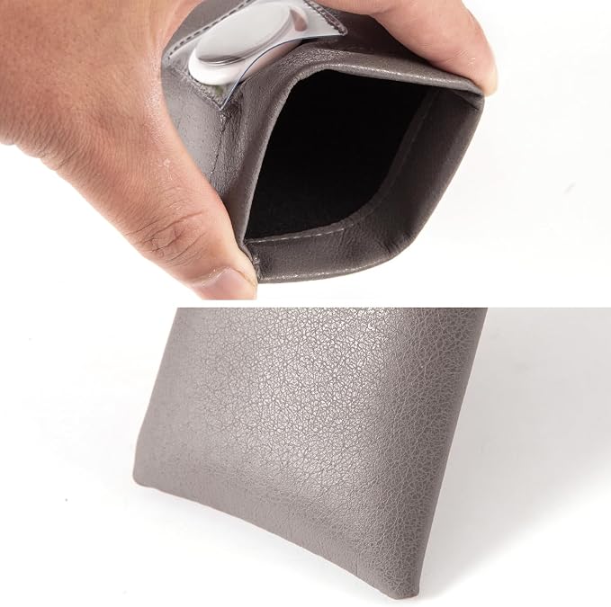 TRIUMPH VISION Eyeglass Case Glasses Case Soft Sunglass Pouch Sleeve 3 Pack | Slim Lightweight Alternative to Bulky Case, Leather Lined Protect Lens, Squeeze Easy to Use, Stylish Portable for Daily Use