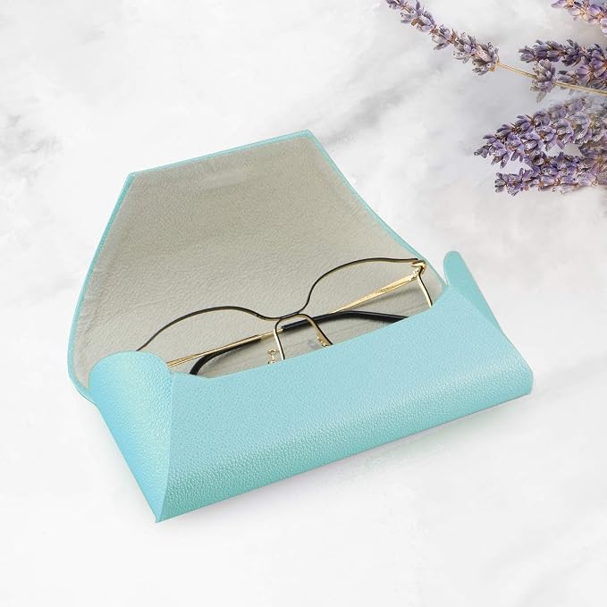 LifeArt Eyeglass Case Hard Shell, Portable Sunglass Case, Fashionable PU Leather Eyeglass Case, Lightweight