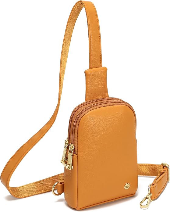 Lightweight Small Crossbody Sling Bag for Women | Mini Travel Purse,Multi-pocket with Card Slots,Durable Vegan Leather,Everyday Carry