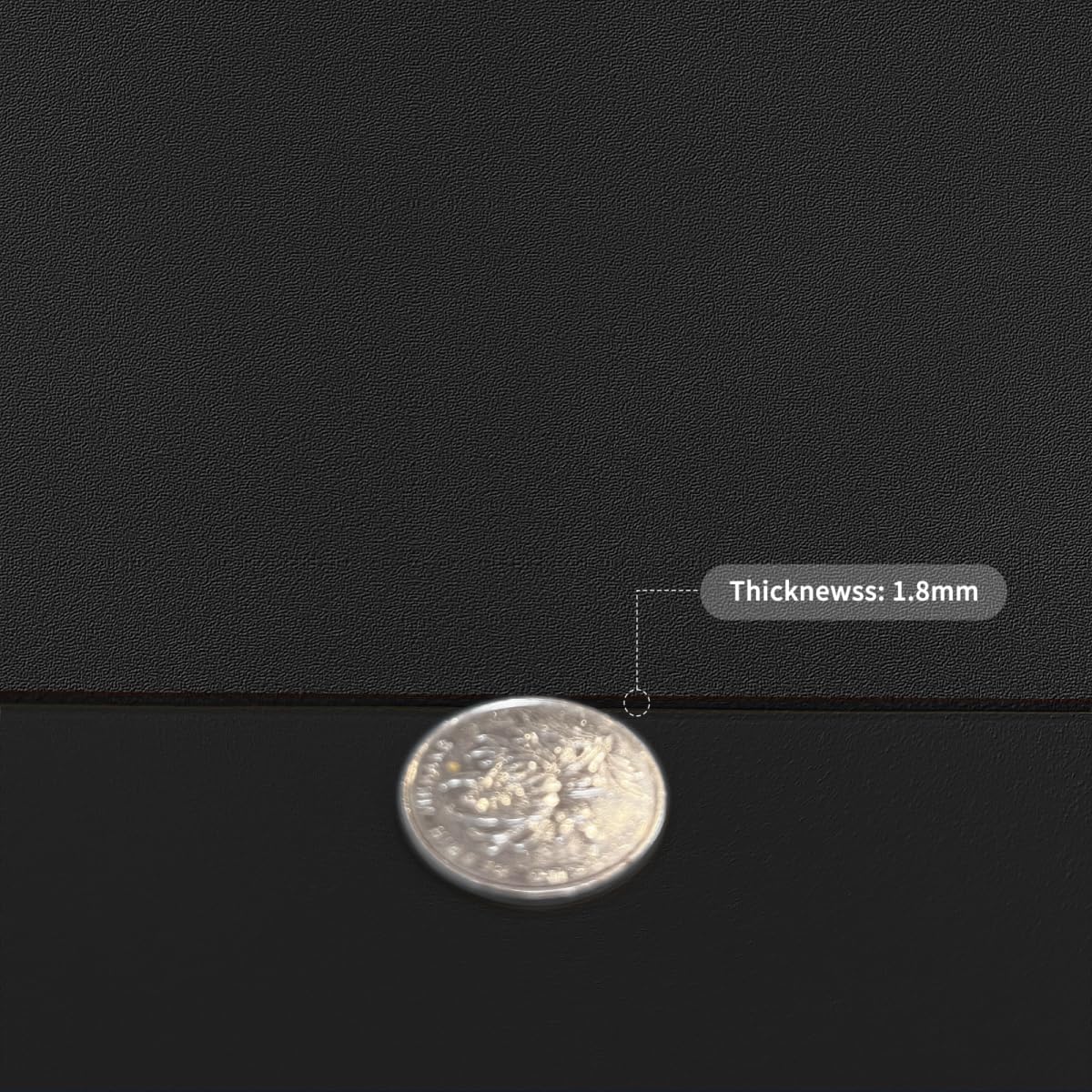Leather Table Cover,1.8mm Thick,36x54 Inch Table Protector,Table Protector for Dining Room Table,Table Protectors for Rectangle Tables.(Black+Black,36x54)