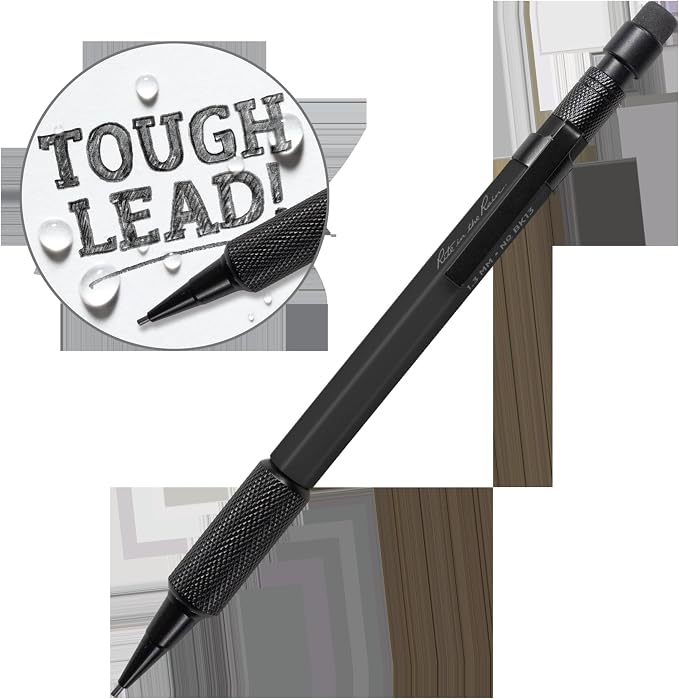 Rite in the Rain Weatherproof Mechanical Pencil, Black Barrel, 1.3mm Black Lead (No. BK13) | writing-pencils