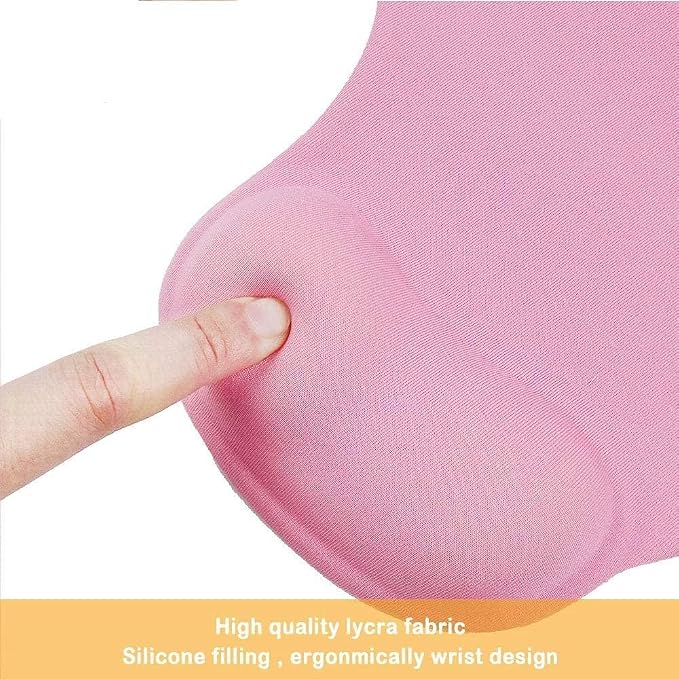 Office Mousepad with Gel Wrist Support - Ergonomic Gaming Desktop Mouse Pad Wrist Rest - Design Gamepad Mat Rubber Base for Laptop Computer -Silicone Non-Slip Special-Textured Surface (08Navy)