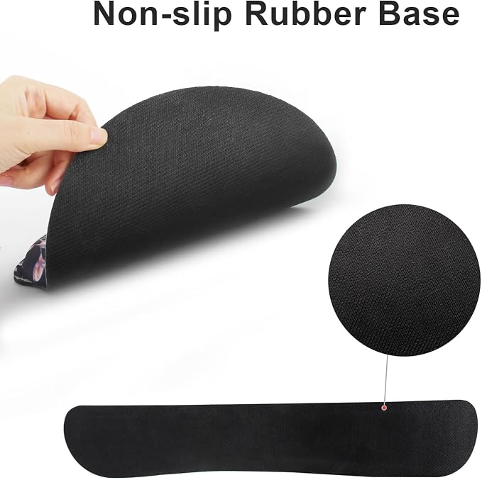 Ergonomic Mouse Pad with Wrist Rest and Keyboard Wrist Rest, Mousepad | Memory Foam Wrist Rest for Computer Keyboard, Pain Relief, Non-Slip Base, Mouse Pad Wrist Support for Gaming, Garden Flowers
