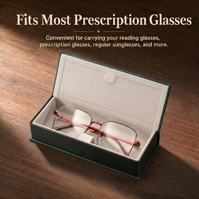 Vemiss Hard Shell Eyeglass Cases, Lightweight Portable Glasses Case for Women Men