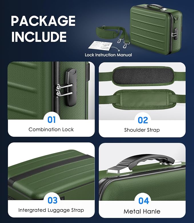 Fireproof Document Box with Lock, Hard-Shell Fireproof Safe Box | Fire proof Lock Box for Home Documents, Portable Travel Fire Proof File Box for Passport Laptop Certificates, Alpine Green