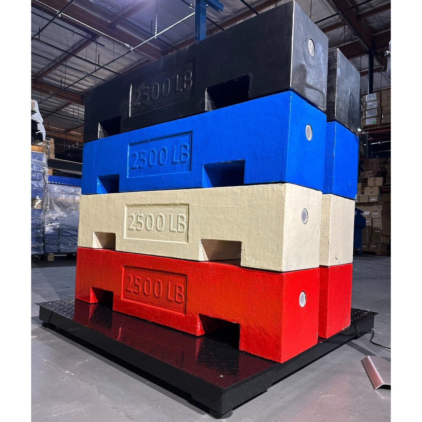 SellEton SL-4x4-1k-NN Floor Scales, Accurate Pallet Scales with Digital Indicator for Warehouse Shipping and Medium Duty Industrial (48"x48", 1000 lb x 0.2 lb)