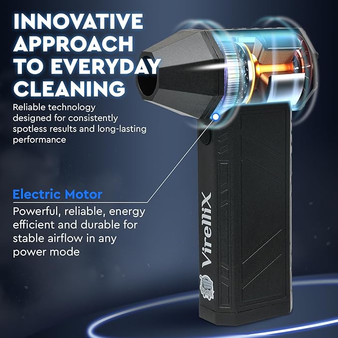 Powerful Electric Air Duster for PC - Turbojet 150000 RPM Air Blaster for Car Detailing - Rechargeable Air Duster for Electronics - for PS5 Dust Cleaner Handheld Blower Cordless - Soplador De Aire