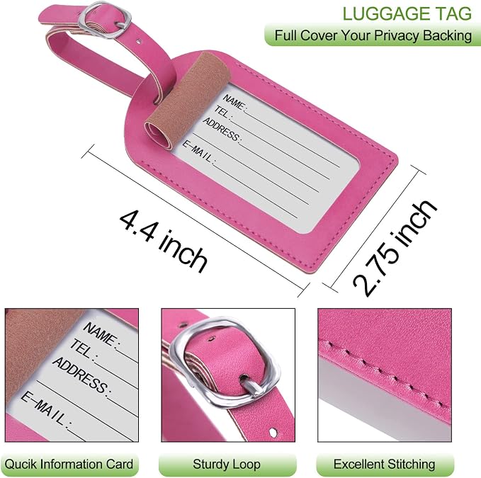 Passport Holder With Luggage Tag, Travel Essentials, Passport Cover | Passport Wallet, Travel Accessories, RFID Blocking, Synthetic Leather Card Case, International Must Haves, For Women Men