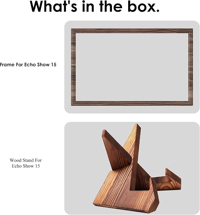 Digital Photo Frame Decoration Frame and Monitor and Tablet Computer Solid Wooden Table Stand,Suitable for Cookbook Stand Holder Display. Digital Photo Frame Decoration Frame (Dark Wood Grain Color)