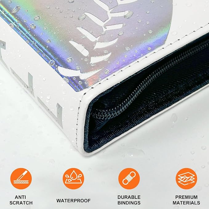 Custom Card Binder 1080 Pocket, DIY Anime Sports Cover Design, Portable Waterproof Storage Album with Removable Sleeves for Baseball Football Soccer One Piece Cards Collectors