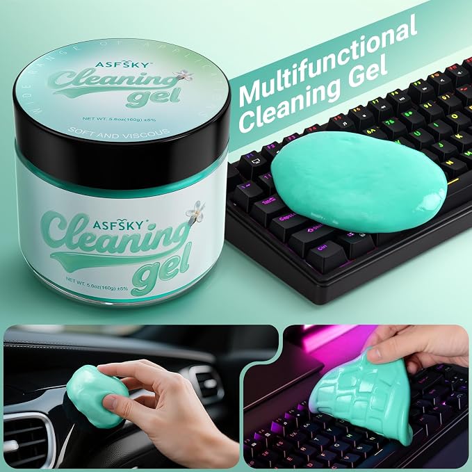 ASFSKY Car Cleaning Gel,Aromatherapy Scent,4 Pack | Cleaning Putty for Car Interior, Keyboard Dust Remover, Universal Cleaning Gel