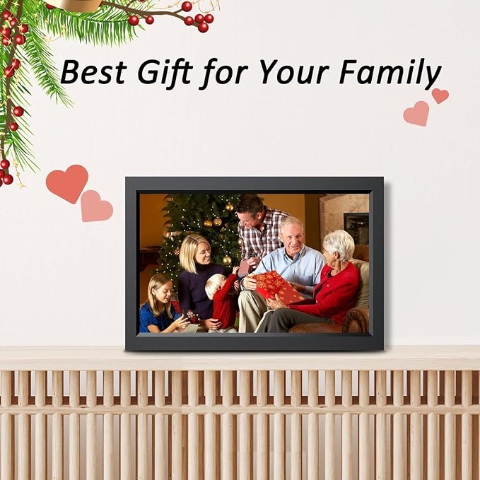 XElectron 15.6 Inch Large Digital Picture Frame, WiFi Digital Photo Frame with 32GB Storage and SD Card Slot/USB Port, Free Storage, 1920x1080 IPS FHD Touch Screen - Gift for Friends and Family