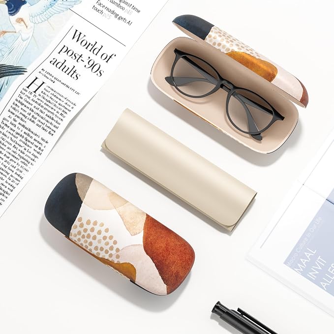 Eyeglasses Case, Hard Shell Protective Case for Glasses, Unisex for Women Men