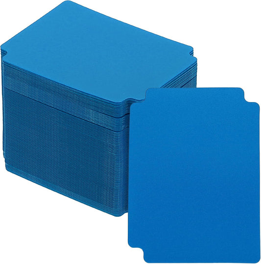 PATIKIL Trading Card Dividers, 100 Pcs Index Card Football Card Sorter Storage Boxes Organizer Tray Accessories for Sports Game Baseball Card, Light Blue
