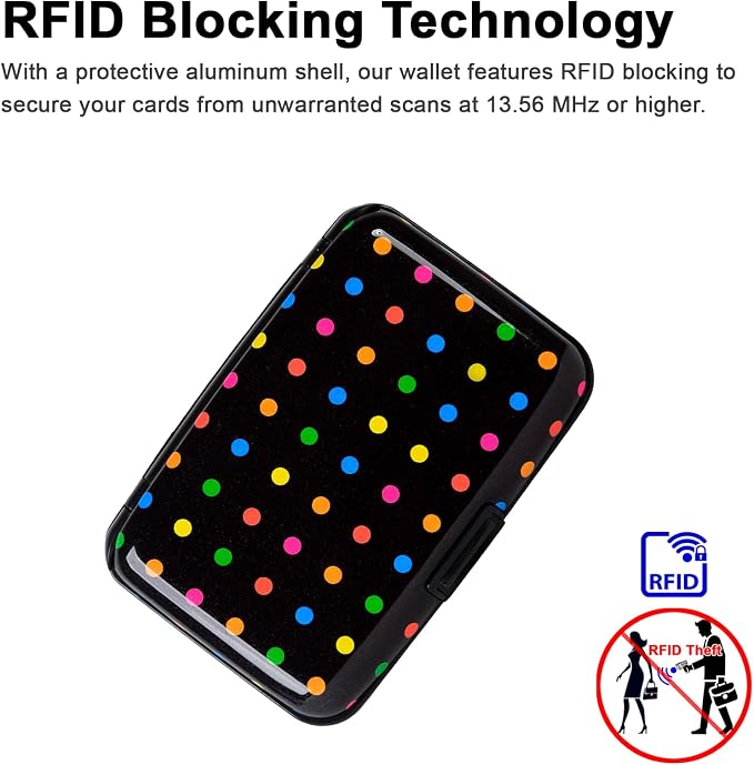 Credit Card Holder Small RFID Blocking Wallet Business Metal Slim Mini Aluminum Hard Case for Women Men