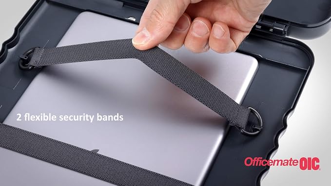 Officemate® OIC Tablet Clipboard Case, 16 1/10" H x 10 1/5" W x 1 3/10" D, Charcoal (Pack of 12)