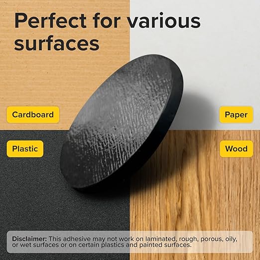 Sticky Flexible Adhesive Magnets for Crafts, 0.8"x0.08" (20x2mm), 36 pcs | Flexible Sticky Magnetic Dots for Office & School Supplies, Whiteboard, Crafts, Fridge, School Projects & Classroom Decor