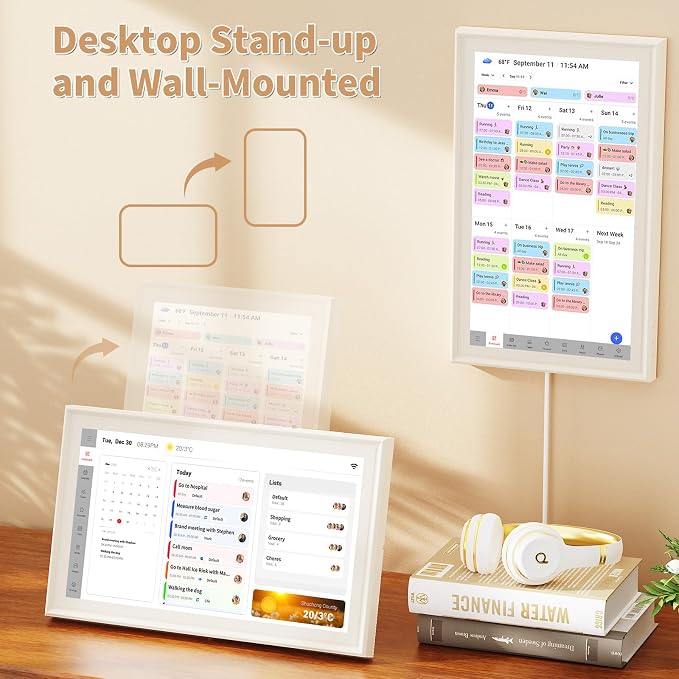 Digital Calendar, Electronic Calendar with 15.6-inch Touch Screen,32GB Smart Calendar, Work and Family Planner, Also Functions As a Digital Picture Frame,Best Gift for Your Loved Ones