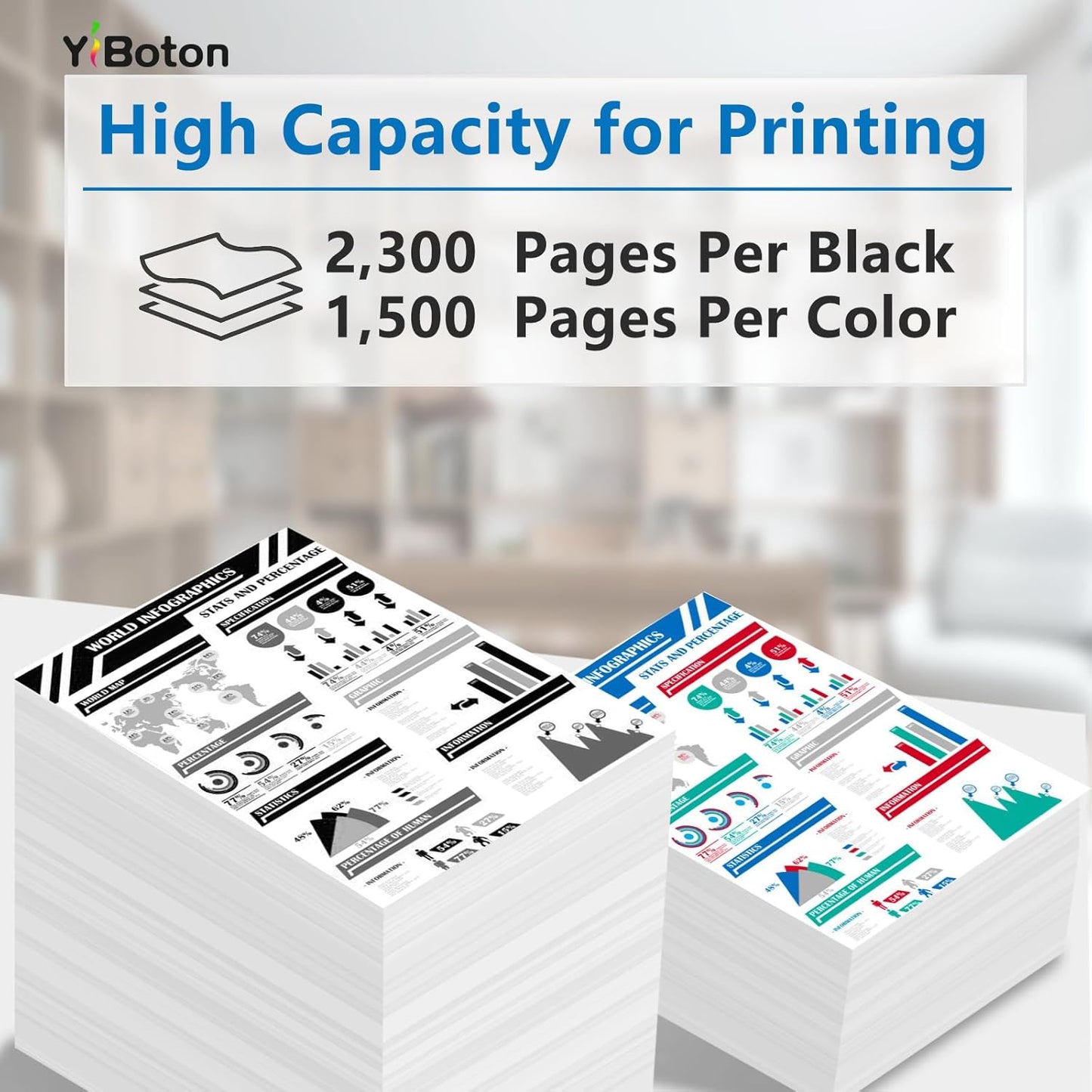 High Yield 712 712XL Ink Cartridges Compatiable with HP 712 Ink for DesignJet DesignJet T650 T630 T250 T230 T210 Printer Ink (4 Pack, 80-ml Black + 29-ml Cyan/Magenta/Yellow)