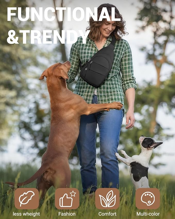 Tuwubi Crossbody Bags for Women, Sling Bag for Men | Small Hiking Backpack Shoulder Bag Lightweight for Outdoors Travel