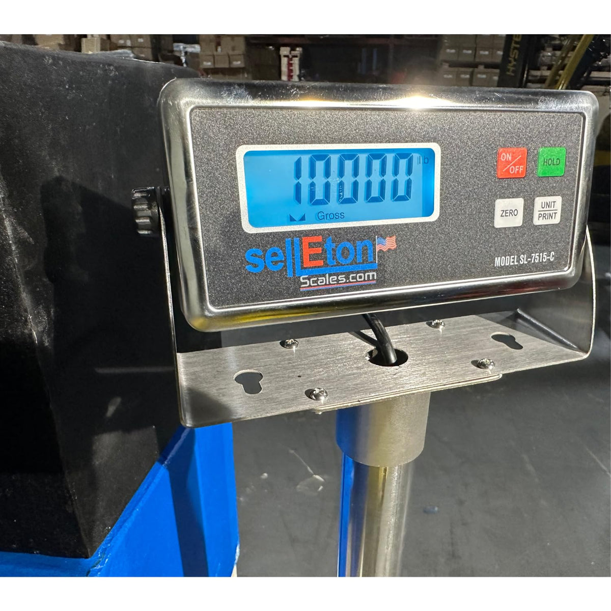 SellEton SL-4040-1k-NN 40" x 40" Industrial Floor Scale l 1000 lbs x 0.2 lb l Warehouse Pallets
