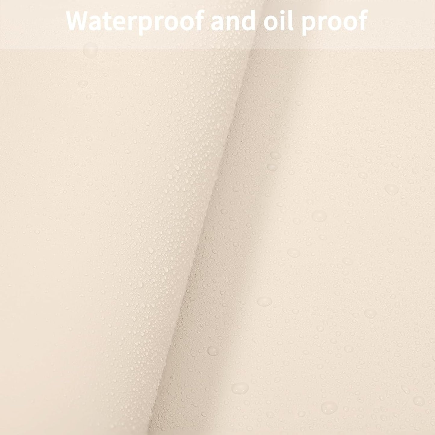 Leather Table Cover,1.8mm Thick,42x42 Inch Table Protector,Table Protector for Dining Room Table,Dining Table Cover,Table Cover Protector(Off White+Light Gray,42x42)