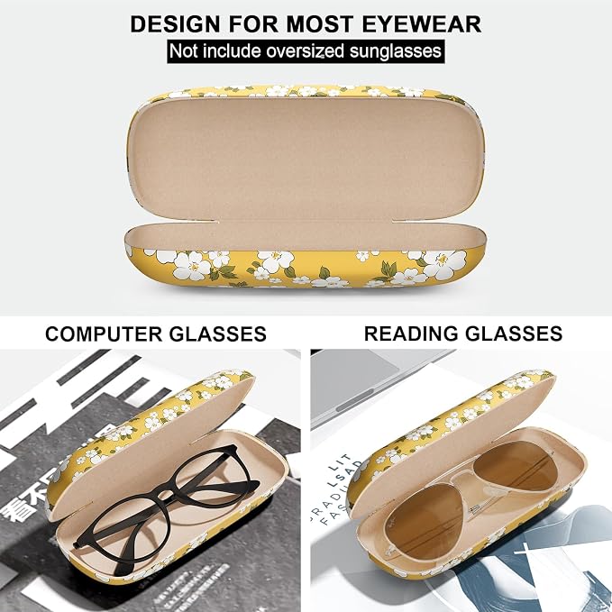 Eyeglasses Case, Hard Shell Protective Case for Glasses, Unisex for Women Men