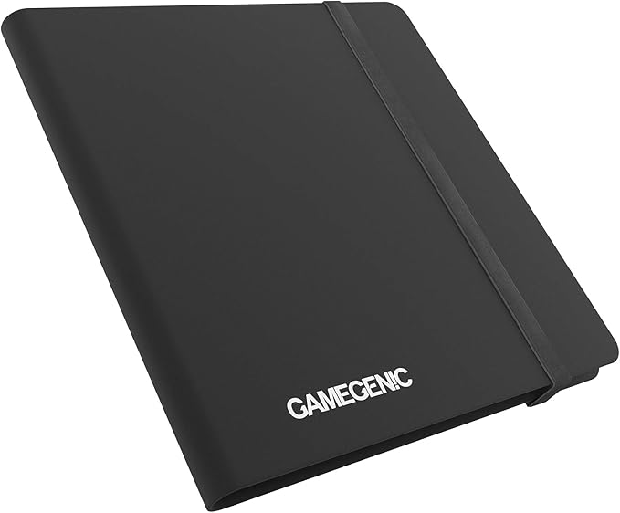 Gamegenic Casual Album 24-Pocket, Black, 480 Card Capacity, Polypropylene Material