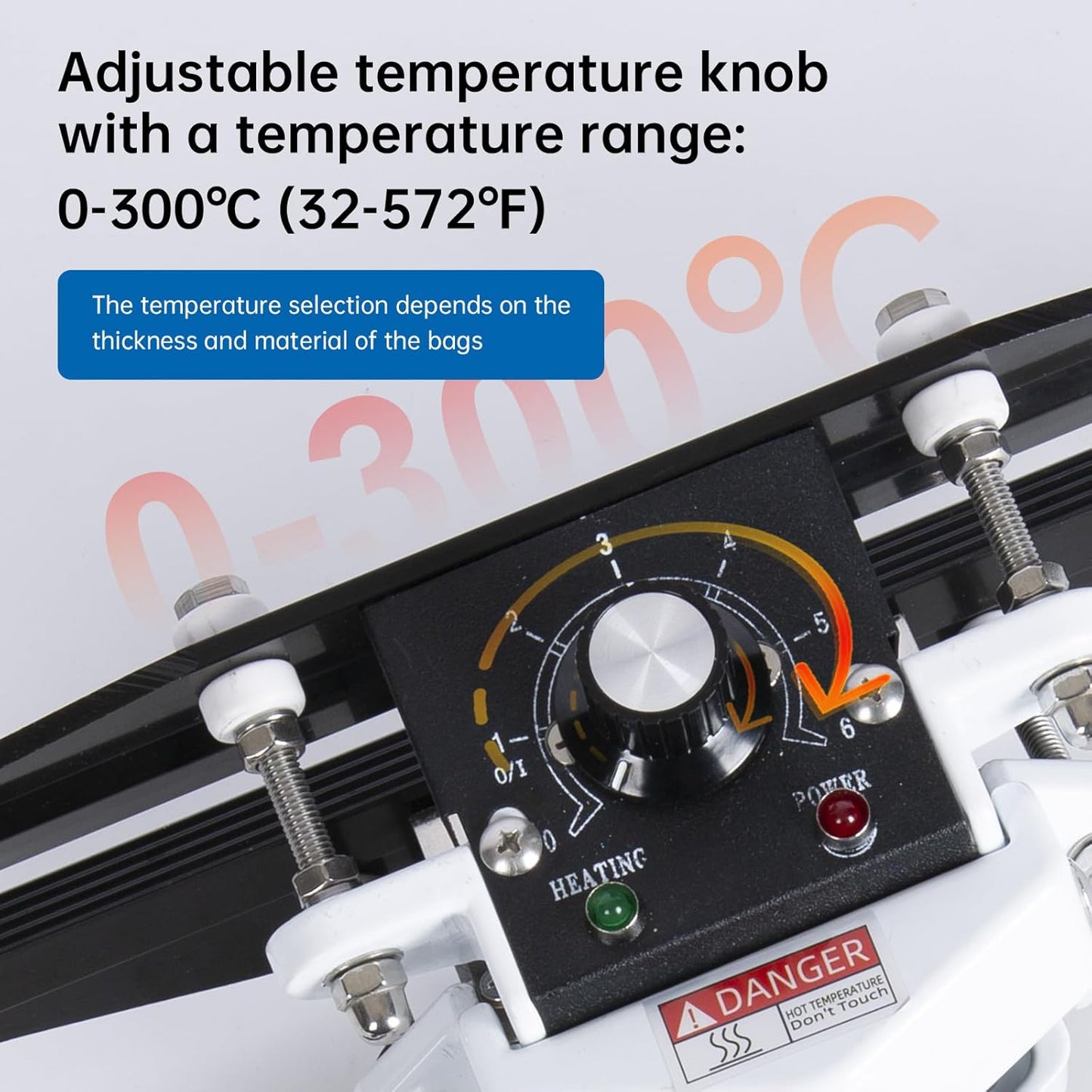 Portable Hand Held Heat Sealer Machine-R-PACK FKR-500, 20 Inches, For Foil Bag, Kraft Bag, Mylar Bag