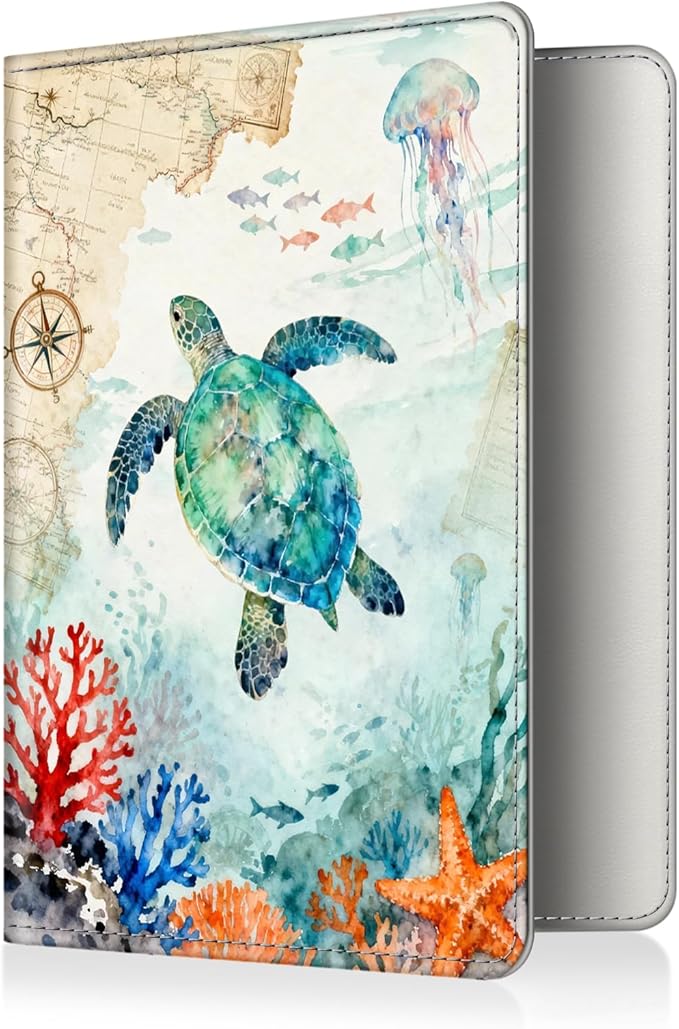 FINTIE Passport Holder, Slim Travel Wallet RFID Blocking Card Case Cover | Passport Cover Protector Essentials with Credit Card Slots, For Women/Men