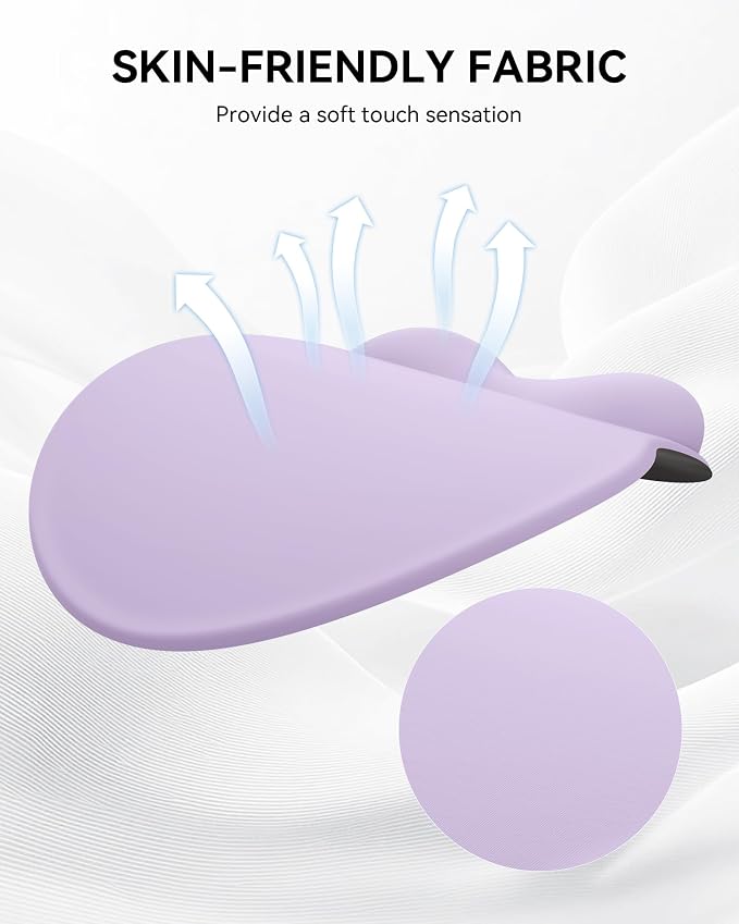 Mouse Pad with Wrist Rest for Desktop Large Ergonomic Mouse Mat(Lavender) | 10.6''L x 9''W Size, Gel Wrist Support, Non-slip Base, Washable Surface, Laptop Mousepad