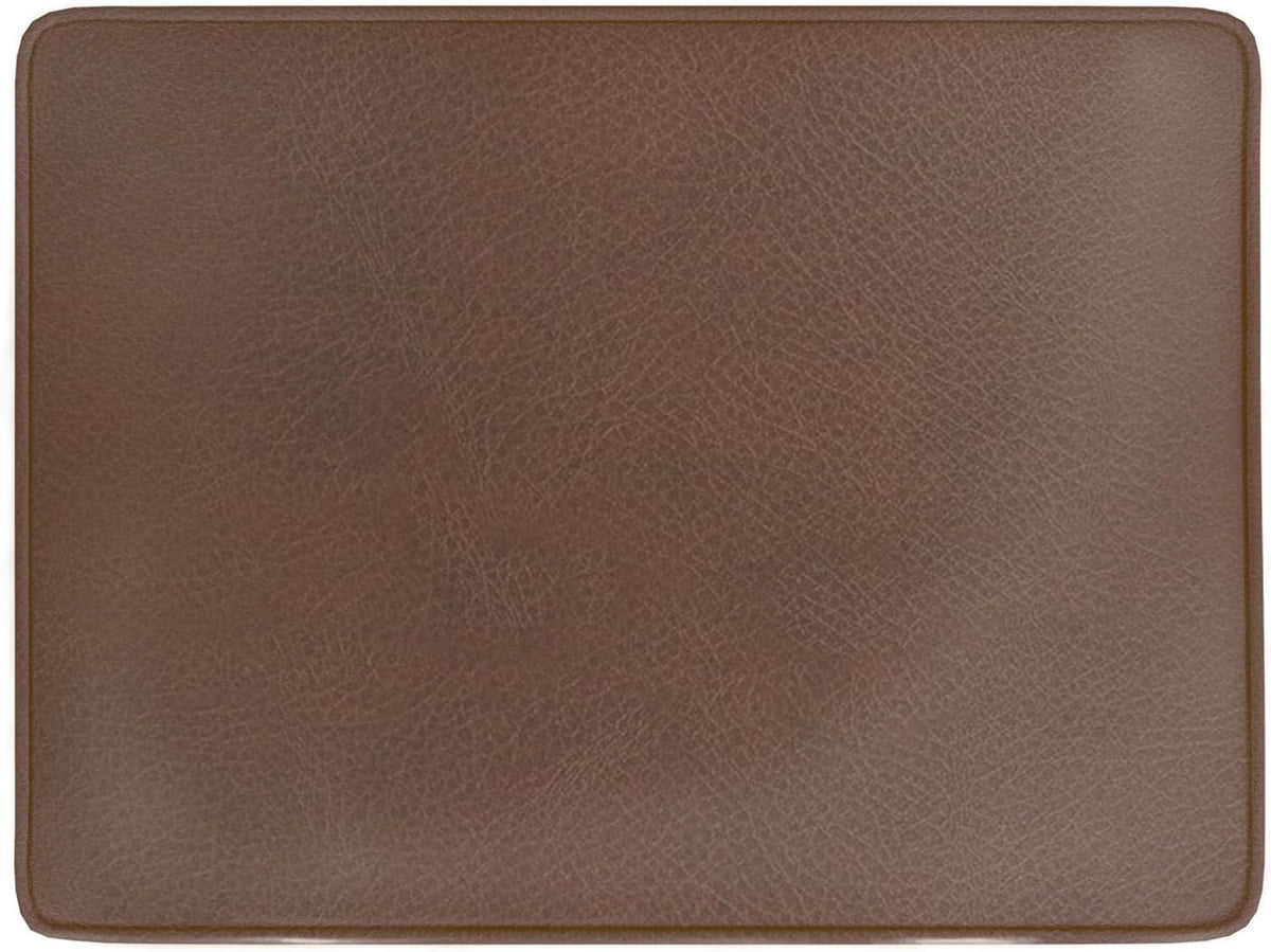 Home Decor | Dinah Collection Modern Storage Ottoman | Ottoman with Storage for Living Room & Bedroom(Brown Faux Leather)