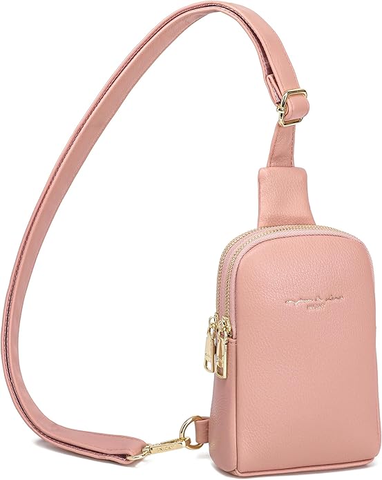 Lightweight Small Crossbody Sling Bag for Women | Mini Travel Purse,Multi-pocket with Card Slots,Durable Vegan Leather,Everyday Carry