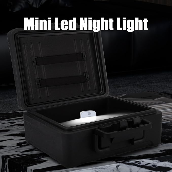Small Fireproof & Waterproof Safe – Portable Home Document Box, Key Lock, Ergonomic Handle, 1-Hour Fire Protection at 1700°F, 72-Hour Waterproof, Compact Size