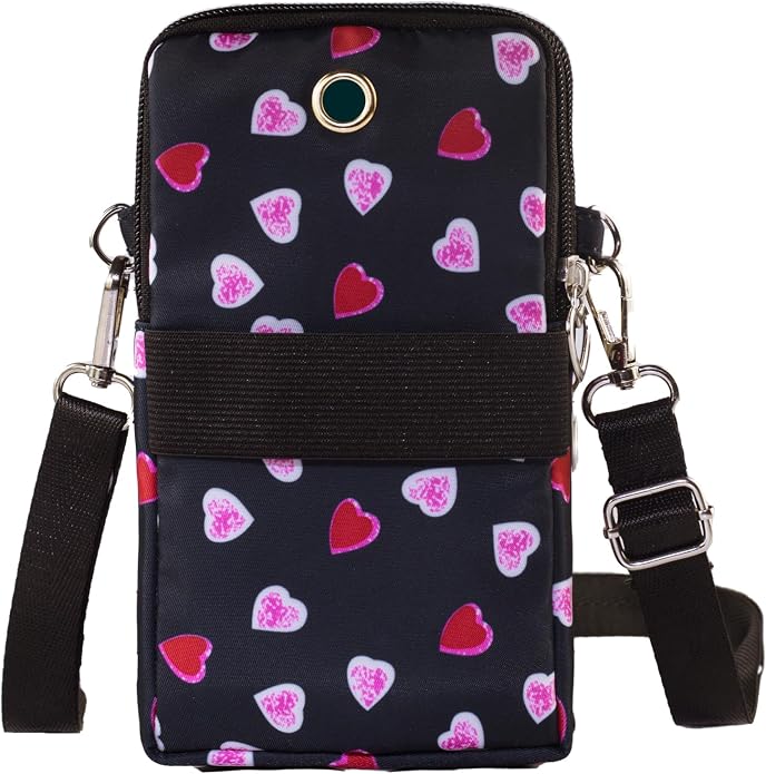 Small Crossbody Bag for Women - Mini Phone Purses with Crossbody Strap and Wallet - Nylon Arm Bag