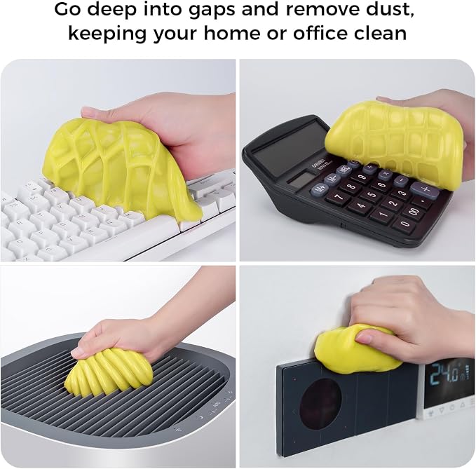 ColorCoral Cleaning Gel Universal Dust Cleaner for PC Keyboard Car Detailing Office Electronics Laptop Dusting Kit Computer Dust Remover, Computer Gaming Car Accessories, Gift for Men Women 160g | For PC Laptops, Office Electronics, Car Interior, Compu...