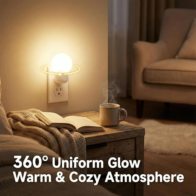 LED Night Lights Plug into Wall, Warm White/Cool White Adjustable，Tool Free Setup Plug in Night Light，1W Bright Nightlight for Adults Room Bedroom Bathroom Hallway Kitchen