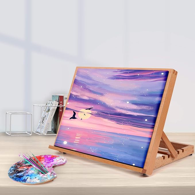 5 Position Wood Drafting Table Easel Drawing&Sketching Board | 16 1/2 Inches by 12 1/8 Inches
