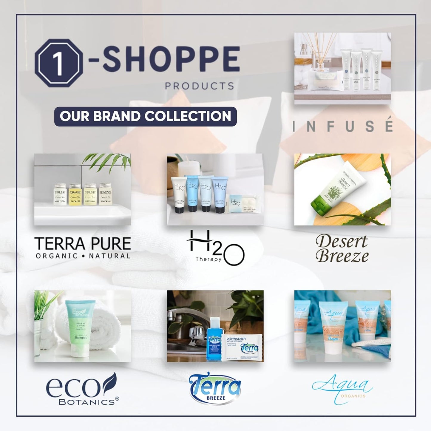 Terra Pure White Tea & Coconut Lotion, Travel Size Hotel Amenities, 1 oz. (Case of 300)