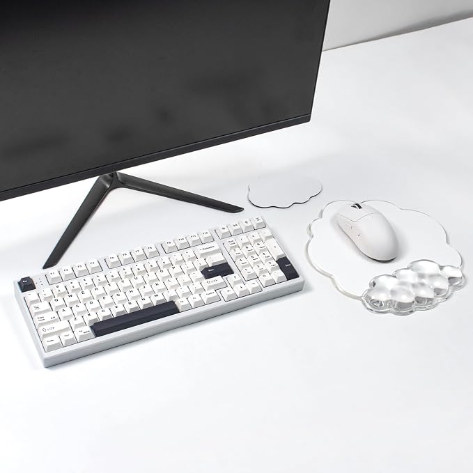 Cloud Mouse Pad with Wrist Rest Support, Erogonomic Mousepad for Office | Cooling Comfort Pain & Fatigue Relief Easy to Clean Office Accessories