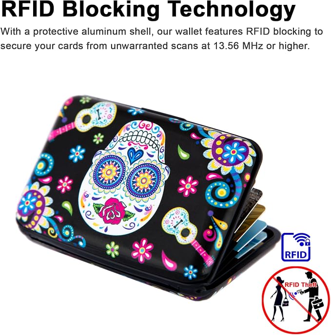 Credit Card Holder Small RFID Blocking Wallet Business Metal Slim Mini Aluminum Hard Case for Women Men