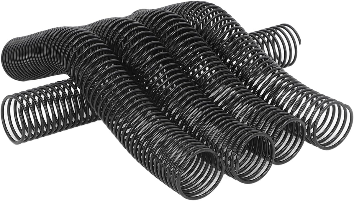 38mm Plastic Spiral Binding Coil, 4:1 Pitch, 310 Sheets Capacity, 360° Rotation, 18 Pcs Set, Suitable for Letter Sized Paper with Versatile Application, for Office Documents,