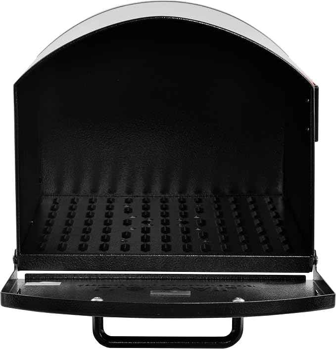 Mail Boss Orca XL Extra Large Steel Mailbox – USPS Approved T4 Rural Mailbox – Heavy-Duty Galvanized Steel, Powder-Coated, Non-Locking Design – Model #7306, Black