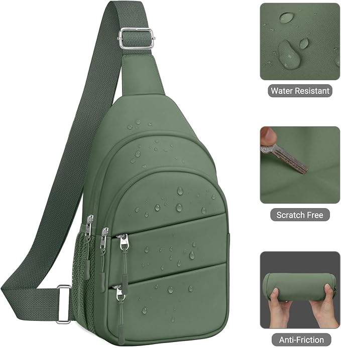 Tuwubi Crossbody Bags for Women, Sling Bag for Men | Small Hiking Backpack Shoulder Bag Lightweight for Outdoors Travel