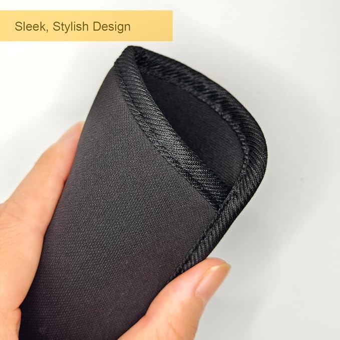 6 Pack Sunglasses Pouch Soft Slim Glasses Slip in Glasses Sleeve Black Eye glasses Pouch Bag