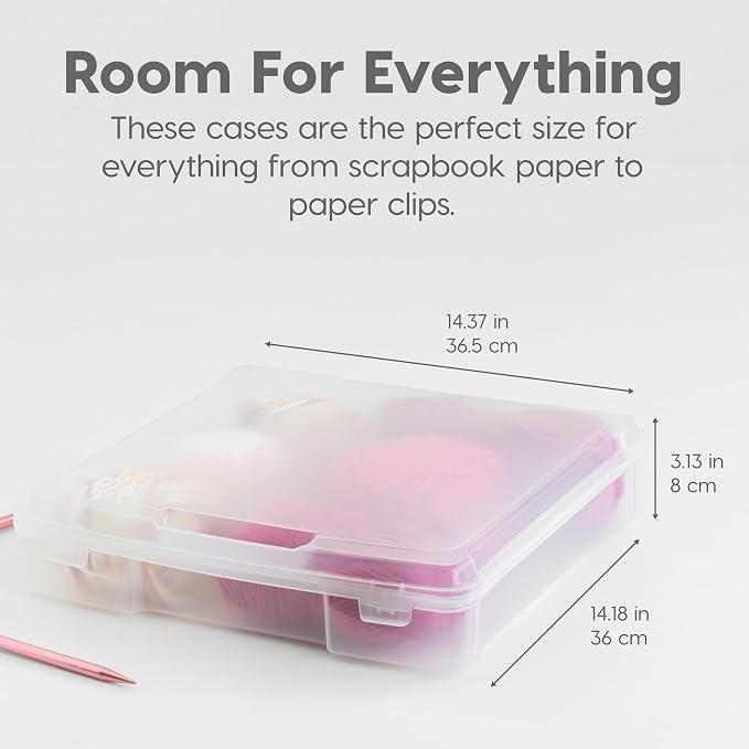 IRIS USA Rolling Cart with Drawers |Made in USA| 6-Tier Cases - Black/Clear | Fits 12"x12" Paper, Built-In Handles, Storage Unit with Supply Top for Craft, Art, Office Supplies, Pens & Pencils