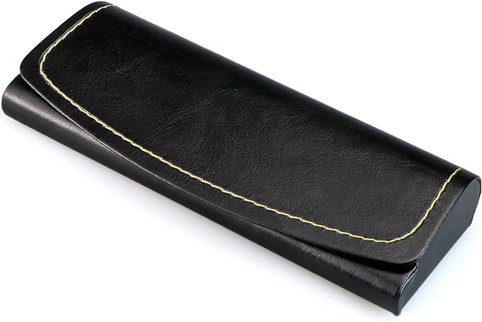 LifeArt Eyeglass Case Hard Shell, Portable Sunglass Case, Fashionable PU Leather Eyeglass Case, Lightweight