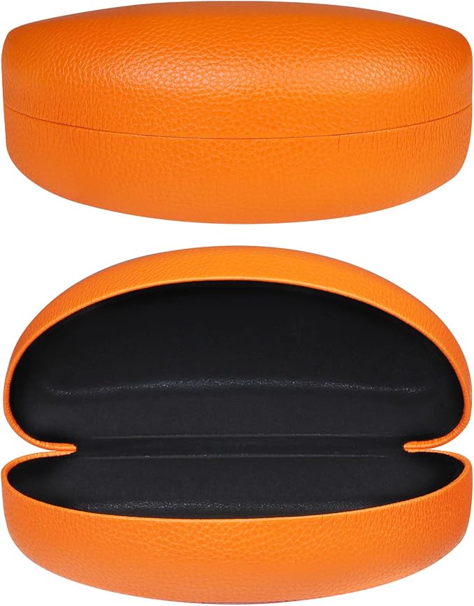 molshine Hard Shell Sunglasses Case,Classic Large Glasses Case for Sunglass,Eyeglasses with Cleaning Cloth,Pouch