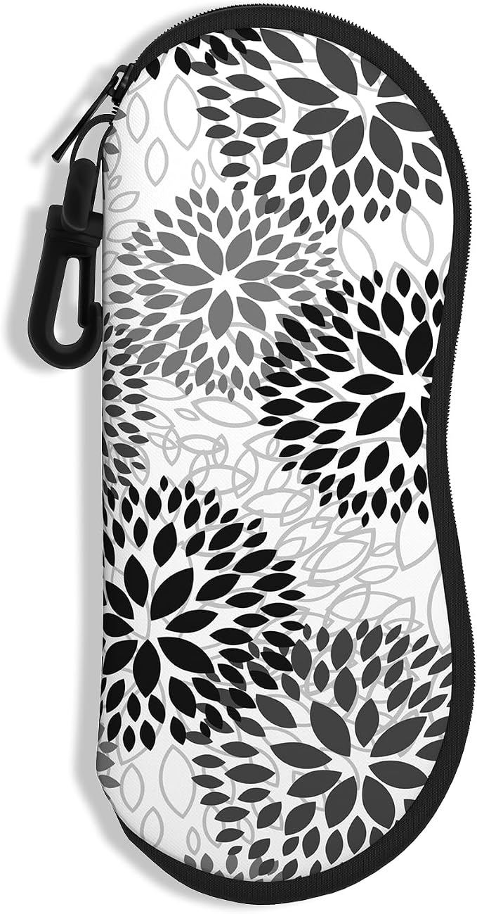 Sunglasses Soft Case, Ultra Light Portable Neoprene Zipper Glasses Case for Men Women