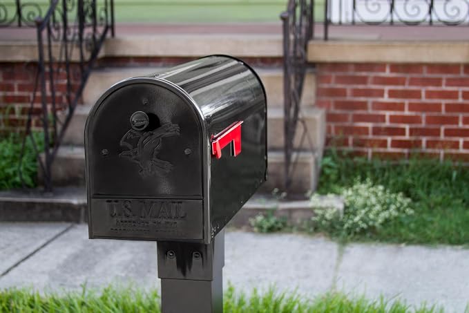 Gibraltar Mailboxes OM160BEC Outback Double Door, Large Capacity Mailbox, Black
